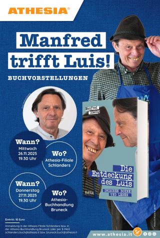 Flyer Buchvorstellung Luis aus Südtirol